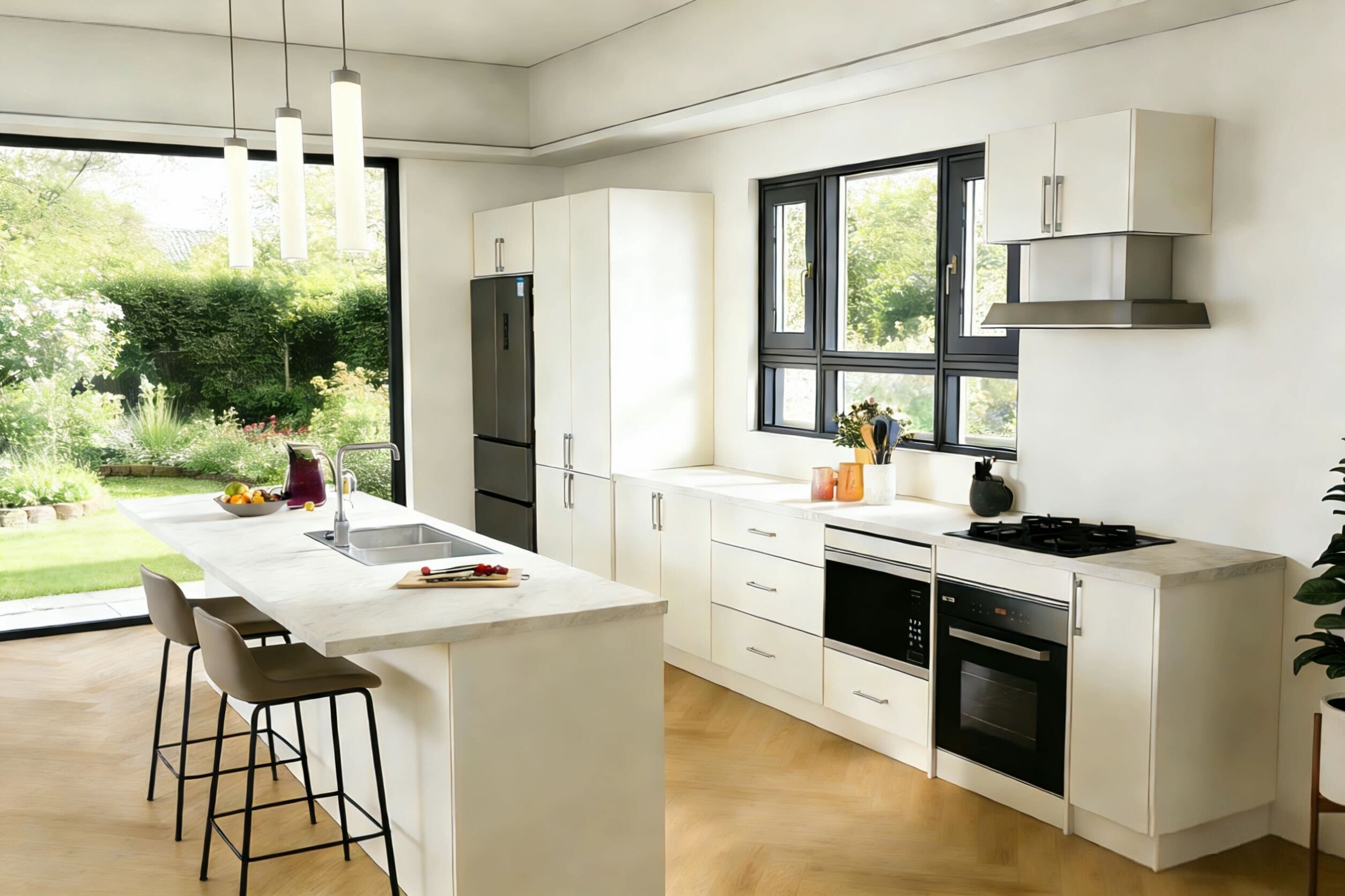 Galley Kitchen (Bianca) 1