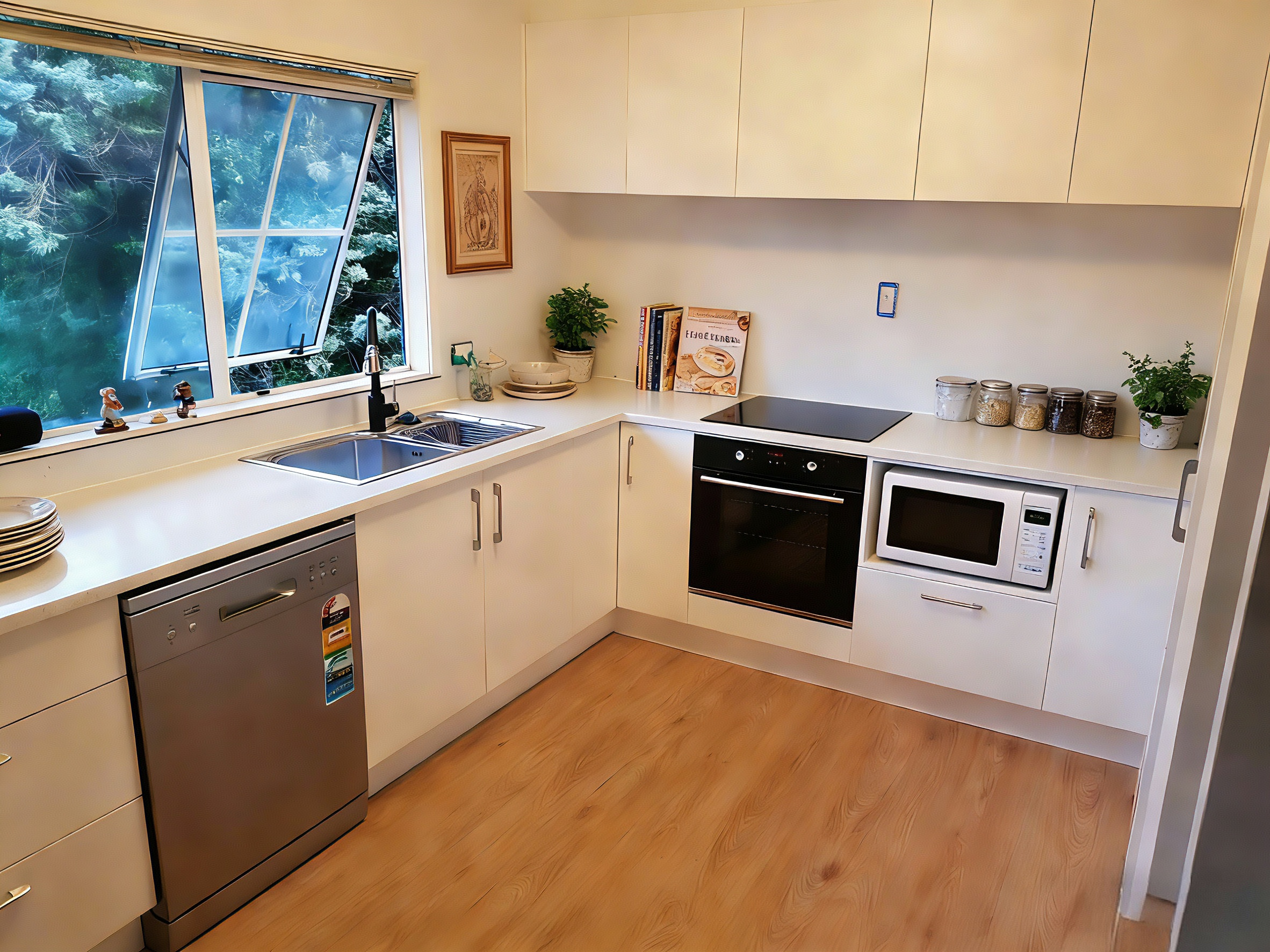 L-Shape Kitchen (Bianca) 1